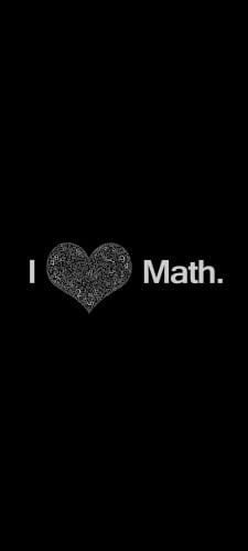 数学大好き / i love mathのAndroid用のスマホ壁紙