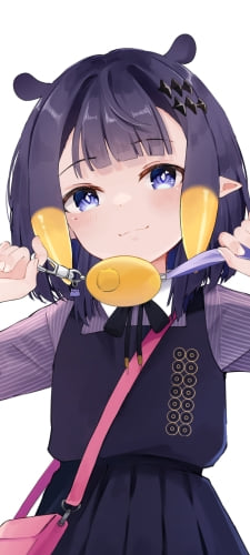 防犯ブザーを持つ一伊那尓栖 / ホロライブ / バーチャルYouTuber / VtuberのAndroid用のスマホ壁紙