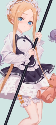 クマのぬいぐるみとアビゲイル・ウィリアムズ / fate/grand orderのAndroid用のスマホ壁紙