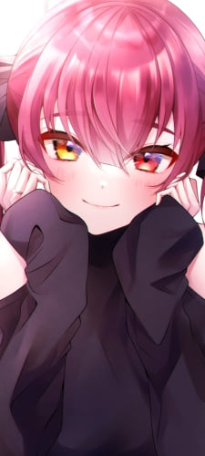 肘をつき頬を赤らめる宝鐘マリン / ホロライブ / バーチャルYouTuber / VtuberのAndroid用のスマホ壁紙