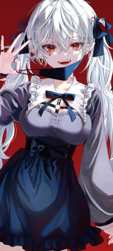 葛葉x初音ミク / ドラキュラ / ヴァンパイア / にじさんじ / バーチャルYouTuber / VtuberのAndroid用のスマホ壁紙