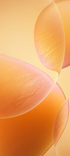 綺麗なオレンジのグラデーションのガラス / Redmi K70 ProのAndroid用のスマホ壁紙