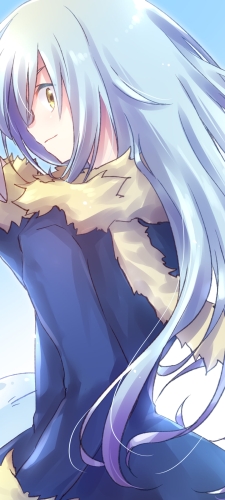 振り返ってこちらを見つめるリムル=テンペスト / 転生したらスライムだった件のAndroid用のスマホ壁紙