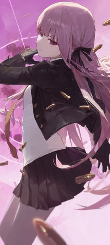 弾丸に囲まれた霧切響子 / ダンガンロンパのAndroid用のスマホ壁紙