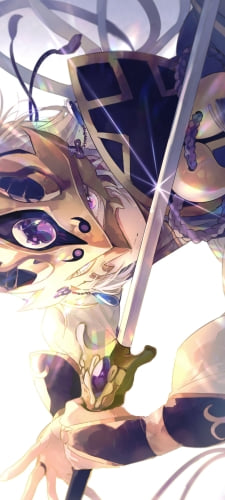剣を構えるかっこいい蘭陵王(らんりょうおう) / fate/grand orderのAndroid用のスマホ壁紙