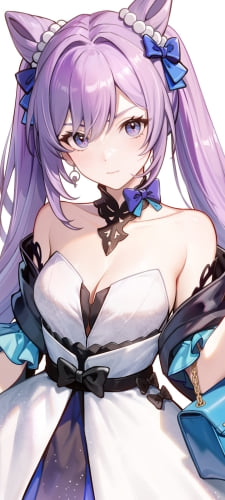 めちゃくちゃ可愛いドレスアップした刻晴（こくせい）/ 原神のAndroid用のスマホ壁紙