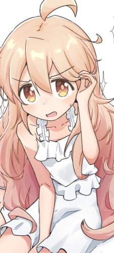 髪に手をかける白い洋服を着た緒山まひろ / お兄ちゃんはおしまい!のAndroid用のスマホ壁紙