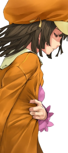うつむく千石撫子 / 化物語のAndroid用のスマホ壁紙