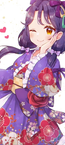 ほっぺたに手をあててウィンクする涼村さんご / トロピカル〜ジュ!プリキュアのAndroid用のスマホ壁紙