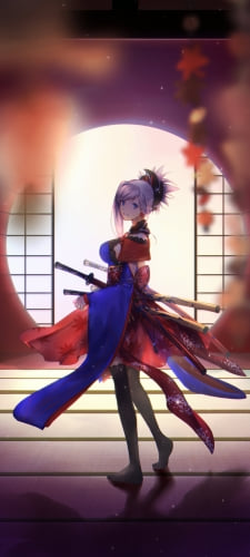和室に立つ宮本武蔵 / 畳の間 / fate/grand orderのAndroid用のスマホ壁紙