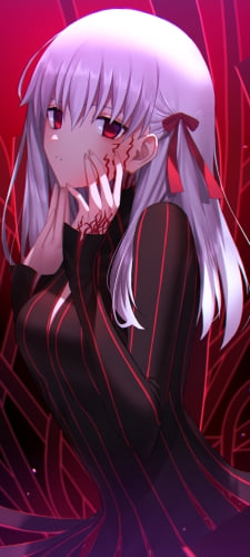 頬に手をあてる黒桜 / 間桐桜 / フェイト／ステイナイト / FateのAndroid用のスマホ壁紙