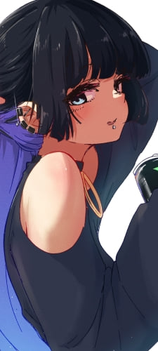 モンエナを飲むPAさん / 音戯アルト / ぼっち・ざ・ろっく! / ファンアート / イラストのAndroid用のスマホ壁紙