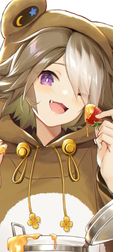 苺を食べるビーハンター / アークナイツのAndroid用のスマホ壁紙