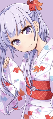 金魚の浴衣を着たかわいい涼風青葉 / ニューゲーム! / NEWGAME! / ファンアート / イラストのAndroid用のスマホ壁紙