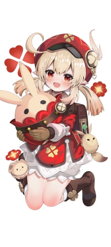 かわいいクレー / ボンボン爆弾 / ドドコ / 原神 / ファンアート / イラストのAndroid用のスマホ壁紙