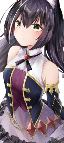 赤い宝石がついたドレスを着た可愛いキャル / プリンセスコネクト!re:diveのAndroid用のスマホ壁紙