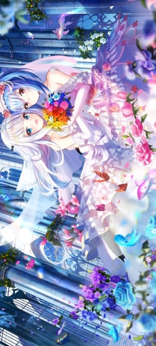 ウェディングドレスを着たプリンツ・オイゲン / 戦艦少女RのAndroid用のスマホ壁紙