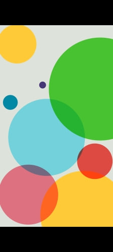 カラフルサークルのAndroid用のスマホ壁紙