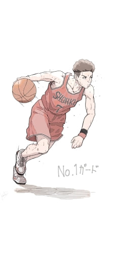 宮城リョータ / No.1 ガード / スラムダンクのAndroid用のスマホ壁紙
