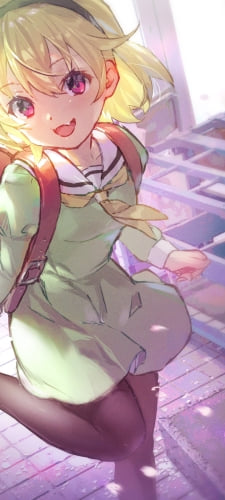 赤いランドセルを背負った可愛い北条沙都子（ほうじょう さとこ） / ひぐらしのなく頃にのAndroid用のスマホ壁紙