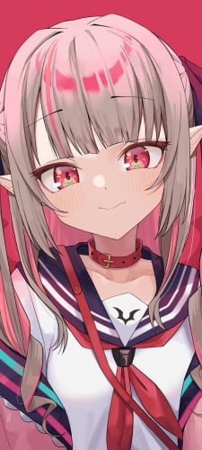 セーラー服を着た可愛い魔界ノりりむ / にじさんじ / バーチャルYouTuber / VtuberのAndroid用のスマホ壁紙