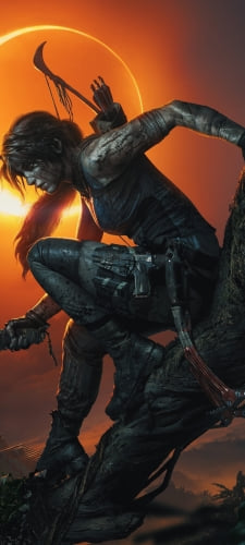 トゥームレイダー ララ・クロフトのAndroid用のスマホ壁紙