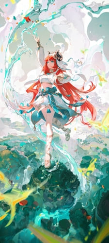 綺麗なニィロウ / Nilou / 原神のAndroid用のスマホ壁紙