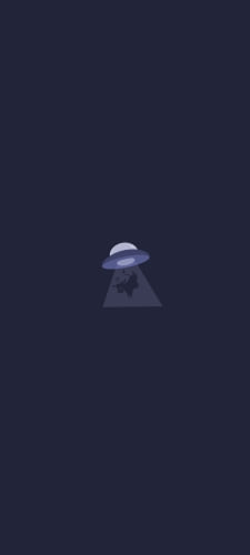 キャトルミューティレーション / UFO / 牛のAndroid用のスマホ壁紙