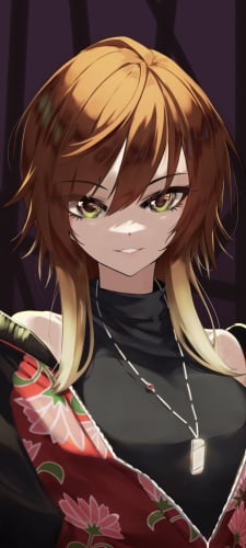 微笑む緋田美琴 (あけた みこと) / 正面 / アイドルマスターシャイニーカラーズのAndroid用のスマホ壁紙