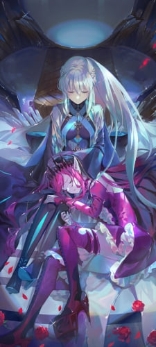 モルガンの膝枕で眠るバーヴァン・シー / fate/grand orderのAndroid用のスマホ壁紙