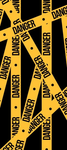 DANGER / スマホに触るなのAndroid用のスマホ壁紙