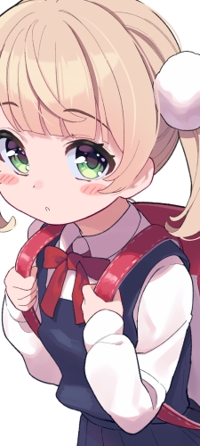 赤いランドセルを背負ったしぐれうい / バーチャルYouTuberのAndroid用のスマホ壁紙