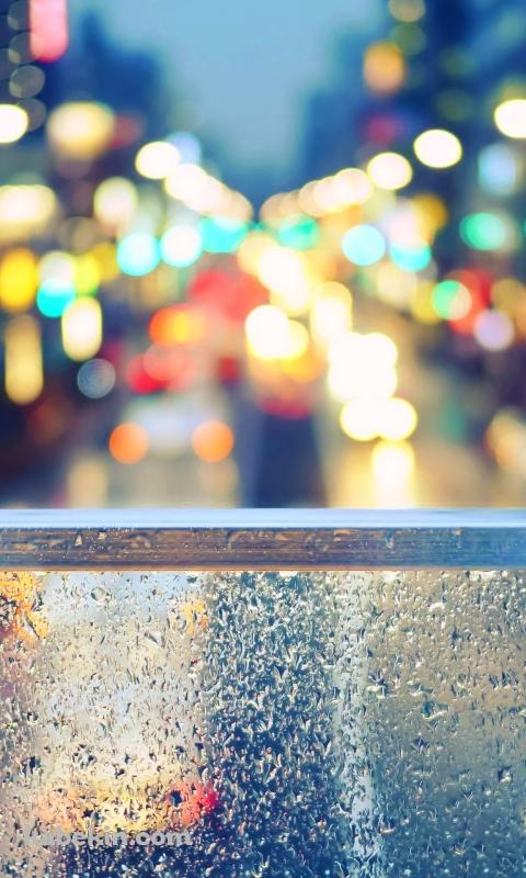 街の灯りのAndroidの壁紙(480px x 800px) スマホ用
