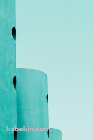 緑の建物のAndroidの壁紙(320px x 480px) スマホ用