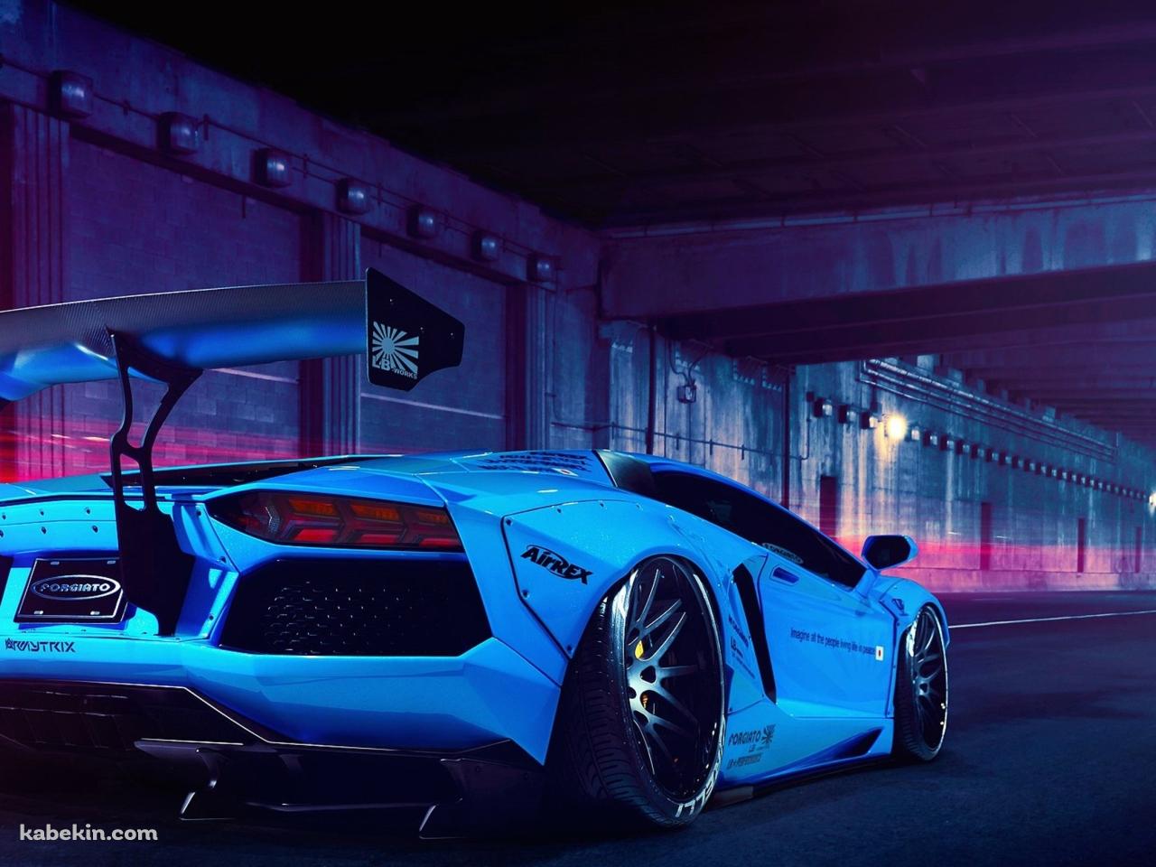 青いスポーツカーのAndroidの壁紙(1280px x 960px) スマホ用