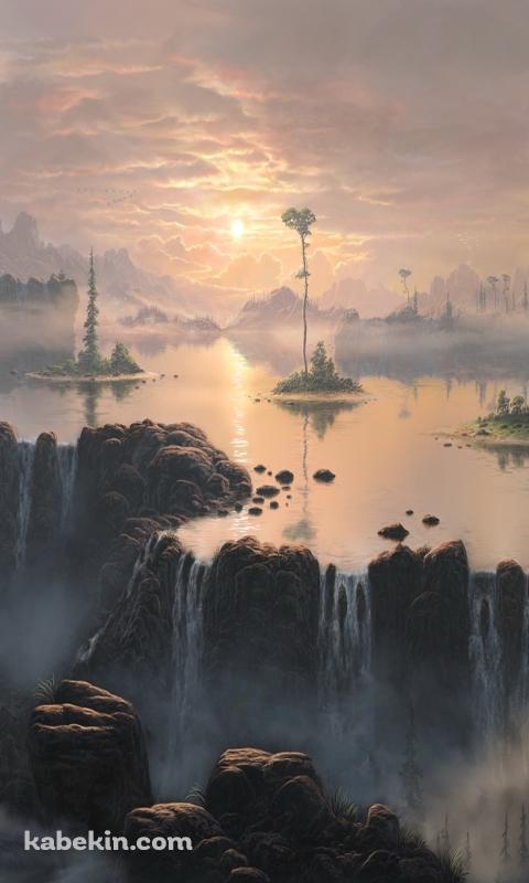 WaterFallのAndroidの壁紙(480px x 800px) スマホ用