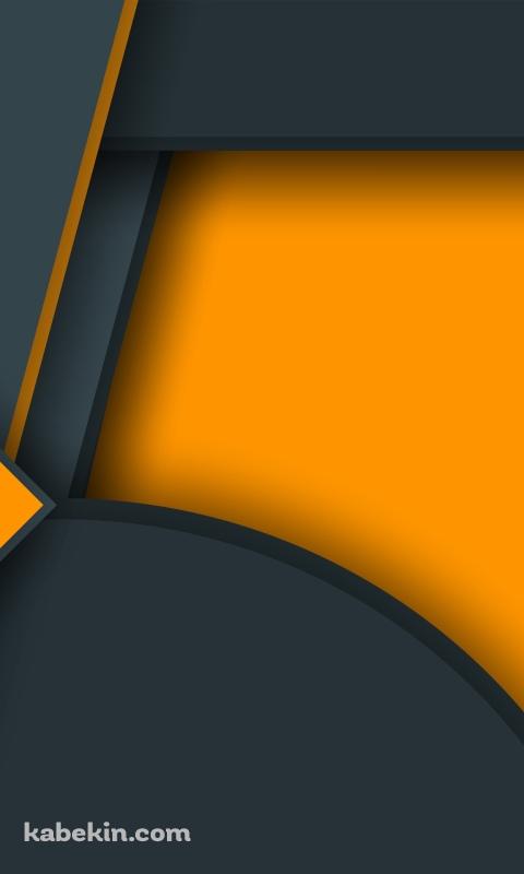 黄・灰色のAndroidの壁紙(480px x 800px) スマホ用