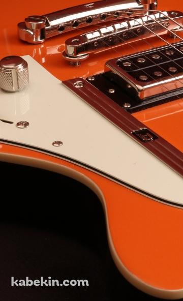 オレンジのギターのAndroidの壁紙(360px x 592px) スマホ用