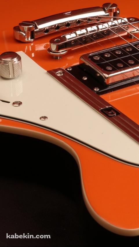 オレンジのギターのAndroidの壁紙(480px x 854px) スマホ用