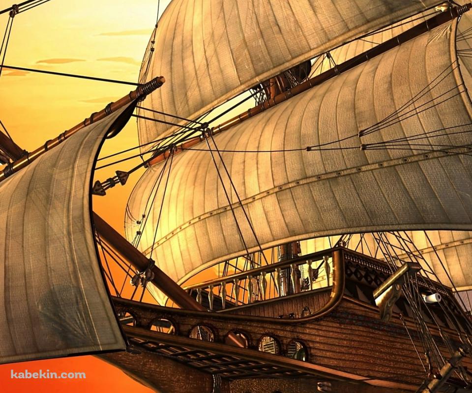 大きな帆船のAndroidの壁紙(960px x 800px) スマホ用