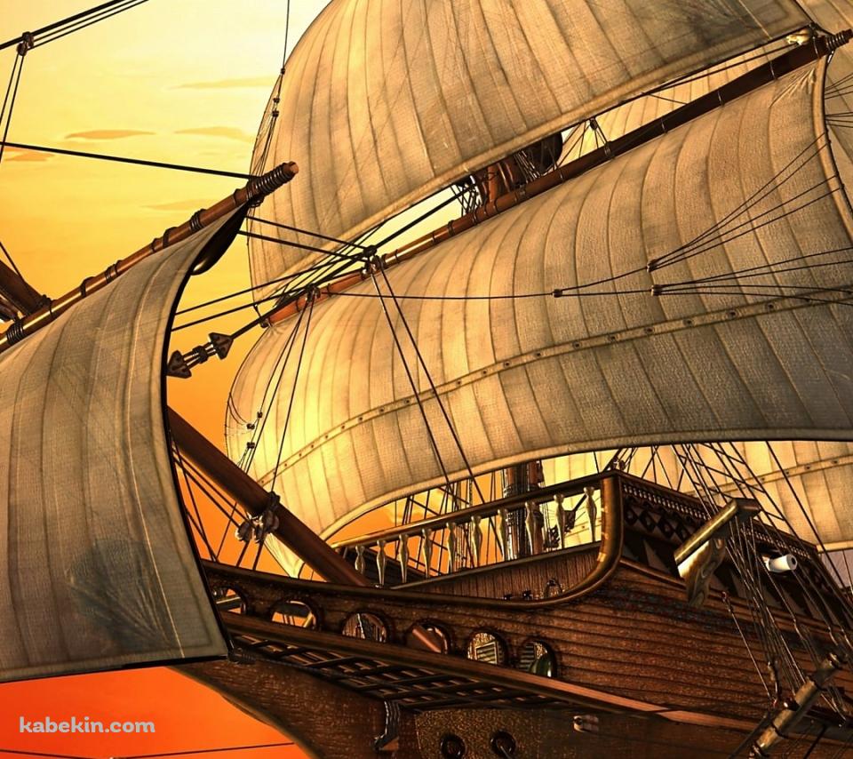 大きな帆船のAndroidの壁紙(960px x 854px) スマホ用