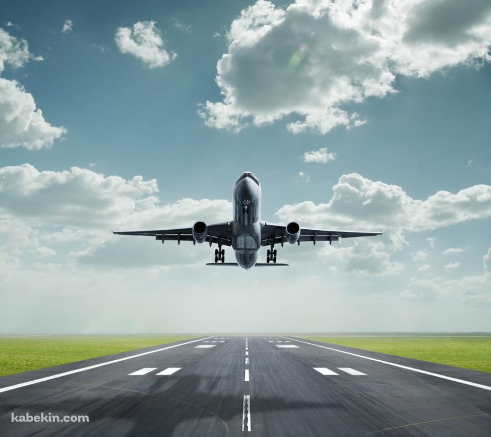 離陸するジャンボジェットのAndroidの壁紙(960px x 854px) スマホ用