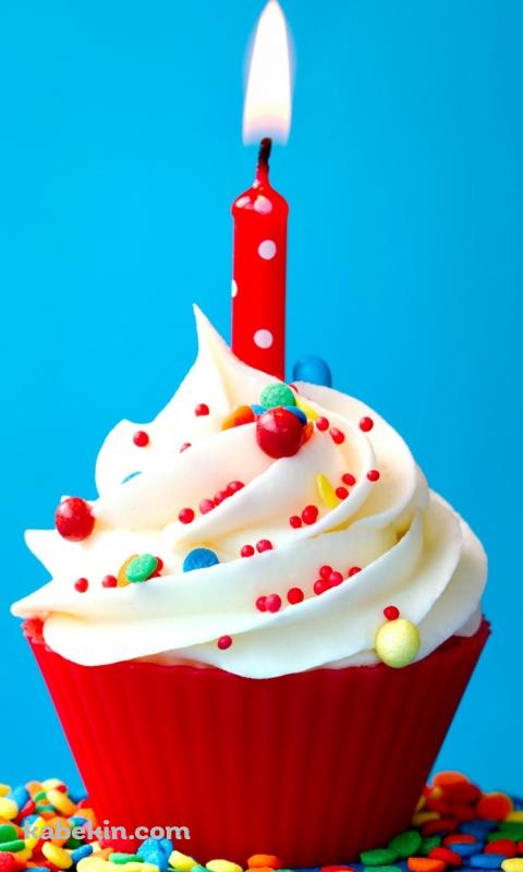 誕生日ケーキのAndroidの壁紙(480px x 800px) スマホ用