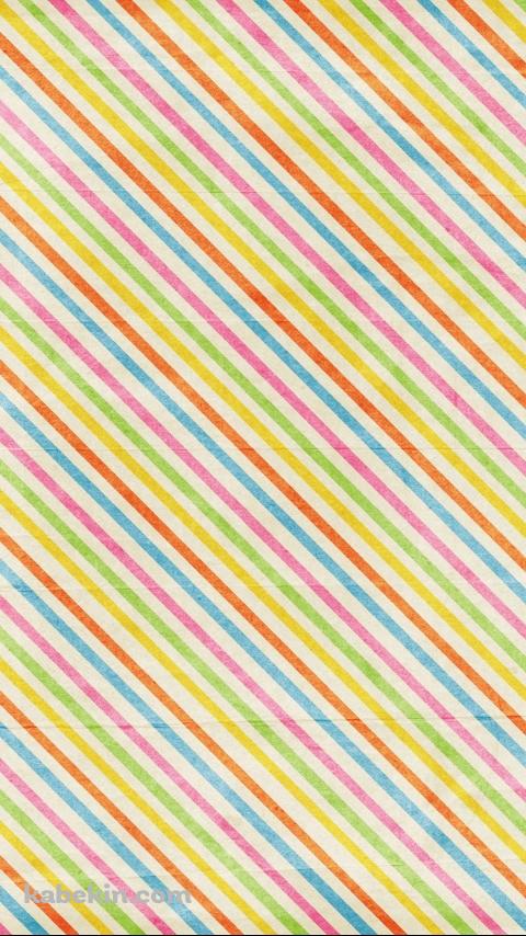 レトロなポップなストライプのAndroidの壁紙(480px x 854px) スマホ用