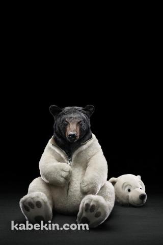 着ぐるみのクマのAndroidの壁紙(320px x 480px) スマホ用