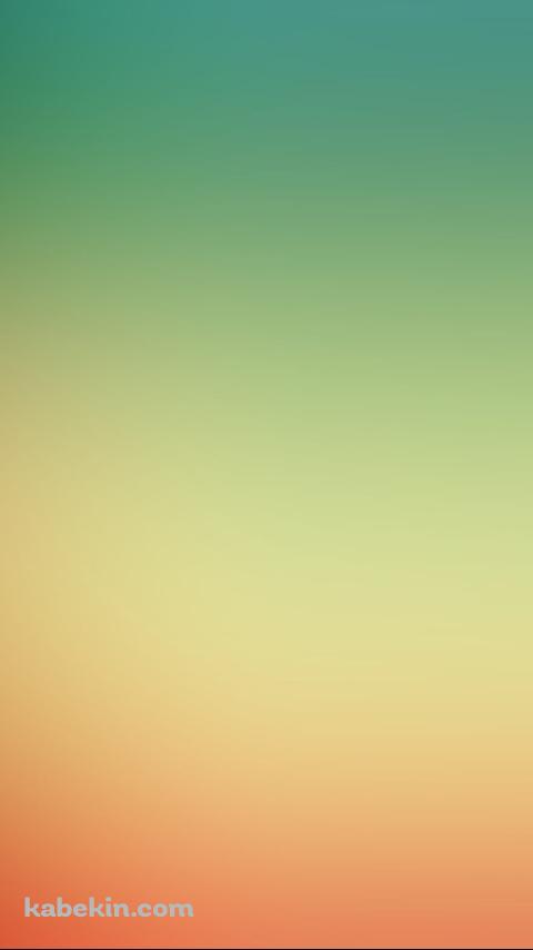 緑 オレンジ  グラデーションのAndroidの壁紙(480px x 854px) スマホ用