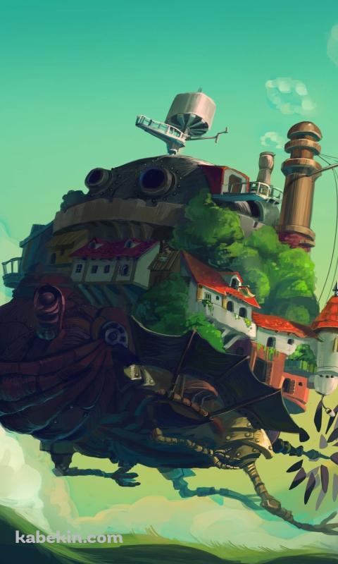 ハウルの動く城のAndroidの壁紙(480px x 800px) スマホ用