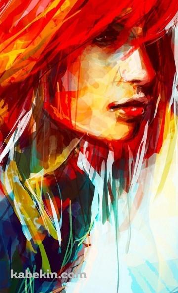 赤い髪 少女のAndroidの壁紙(360px x 592px) スマホ用