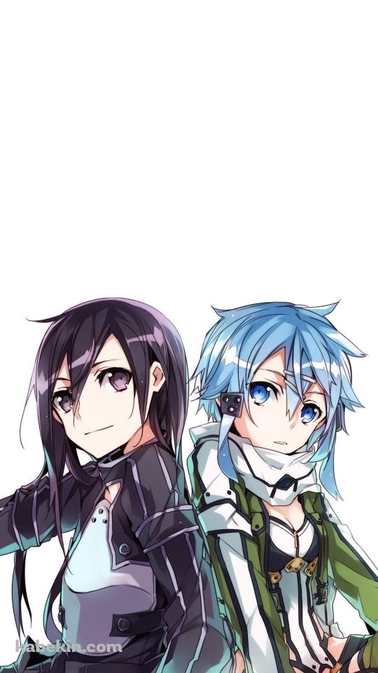 ソードアートオンライン SAO キリト シノンのAndroidの壁紙(540px x 960px) スマホ用