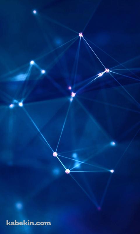 光るポリゴン アブストラクトのAndroidの壁紙(480px x 800px) スマホ用